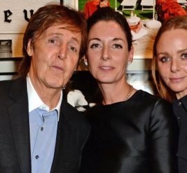 Paul McCartney with his daughters Stella and Mary